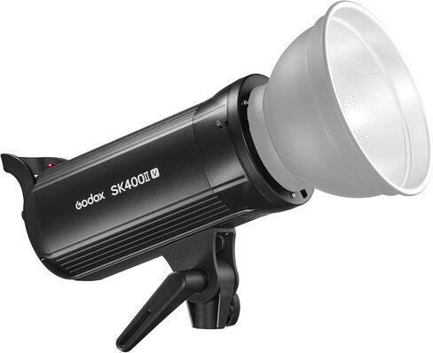 Godox SK400II-V Upgraded Studio Flash Light 400Ws Power 5600±200K Strobe Light Built-in 2.4G Wireless X System with LED Modeling Lamp Bowens Mount Photography Flashes for Advertising Photography in Kuwait