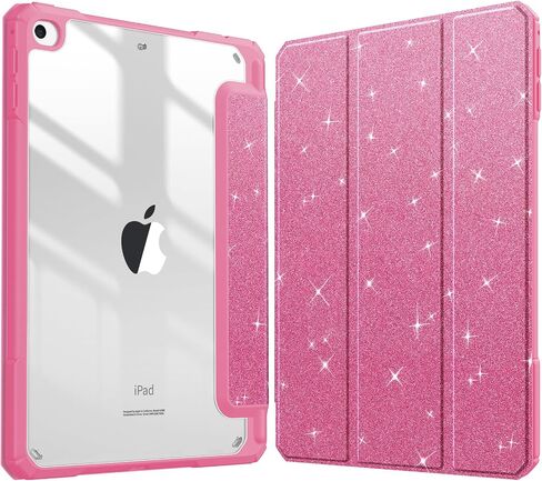 Fintie Hybrid Slim Case for iPad Mini 5 2019 / iPad Mini 4 - [Built-in Pencil Holder] Shockproof Cover with Clear Transparent Back Shell for iPad Mini 5th Generation 7.9 Inch, Rose Gold in Saudi Arabia