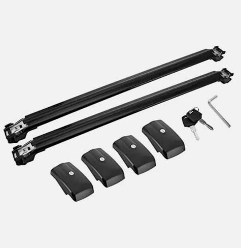 2pcs Crossbar Roof Rail Cross Bar fits for Toyota Land Cruiser LC300 J300 2021-2023(Black) in Kuwait