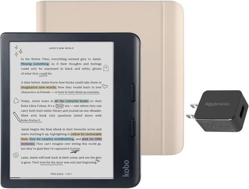 Kobo Libra Color Black Ereader مع حزمة CASE in Kuwait