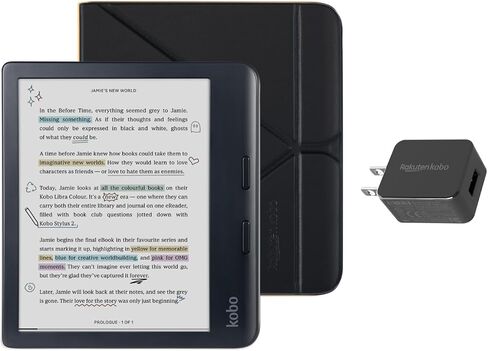 Kobo Libra Color Black Ereader مع حزمة CASE in Saudi Arabia