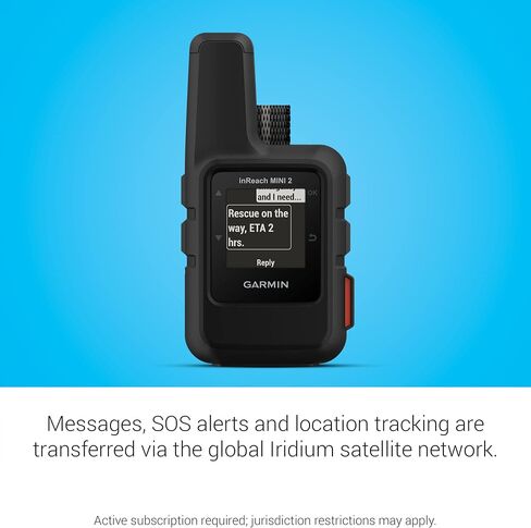 Garmin inReach Mini 2 Compact, Two-Way Messaging, Handheld Satellite Communicator - Orange (Renewed) in Saudi Arabia