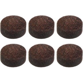 M METERXITY 6 Pack Pool Cue Tips - Billiard Cue Replacement Tip, Wear-Resistant, Apply to Pool Cues/Snooker (13mm Dia, Brown) in Kuwait