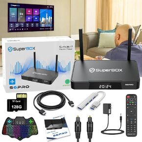 2025 Newest S-6 P.R.0, 4G RAM 32G ROM, Voice Remote Control, 128G Tf Card, Keyboard, User Maual