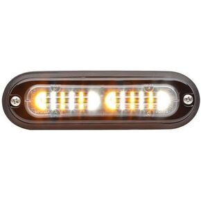 Whelen TLI2F - 12 VDC Split Amber/White Surface Mount Lighthead