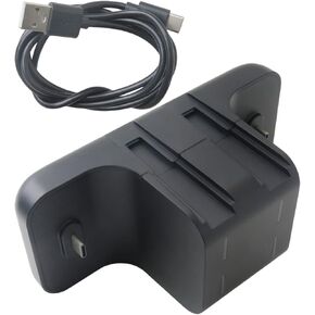 New Black Charging Stand Dock Charger Station Replacement for N-intendo Switch/Switch J-oy-con/Pro Controller, 6 in 1 Charging, with 2 USB C Ports