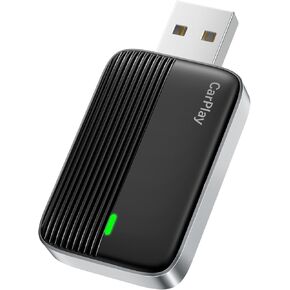 MoKo Wireless CarPlay Adapter for Apple iPhone (2025 Upgraded), Mini Car Play Wireless Adapter for iOS 10+ & Cars with Apple CarPlay, Wired Car Play to Wireless, Fast Response Stable Control No Delay