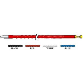 Firestik FS5-R FS-Series 5-Feet (152cm) 40 Channel Plus 1000 Watt Tunable Tip CB Antenna, Red, 5/8 Wave Length Design, Can be Used in Single or Dual Configurations, 3/8"-24 Threaded Base