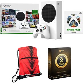 Microsoft RRS-00144 Series S 512 GB Starter Bundle مع تمريرة اللعبة لمدة 3 أشهر ، وحزمة حماية محسّنة لمدة عامين وحقيبة الرباط