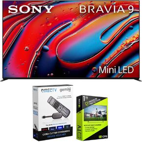 Sony K75XR90 BRAVIA 9 75 inch 4K HDR Smart QLED Mini-LED TV 2024 | Official USA Partner | with Deco Gear 4K HDMI 2.0 Cable x2 & CPS Exclusive 26 Month Protection Bundle (BEACH-CPS-263000)