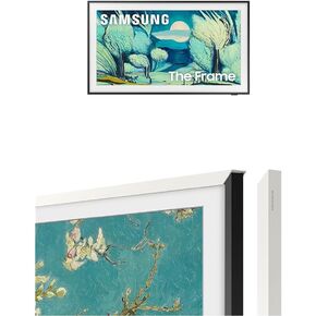 Samsung 55-Inch The Frame 4K QLED Smart TV (2025) with Modern White Customizable Bezel - Art Mode, NQ4 AI Gen2 Processor, Matte Display Bundle