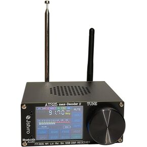 تمت ترقيته SI4732 ATS25 Max-Decoder II Shortwave Radio ، يضيف أربعة أوضاع جديدة CW ، فك تشفير RTTY ، WIFI ، BT وأربعة طيف صوتي ، HI-Z ، يدعم AM FM RDS LW MW SSB DSP