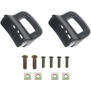 2 Pcs Replacement Handles for Pots and Pans Black Pot Short Side Handle Suitable for 2 or 1 Hole Type