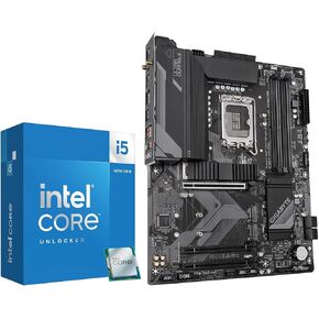 MICRO CENTER CPU Motherboard Combo: Intel i7-14700K 20 (8P+12E) Cores up to 5.6 GHz Unlocked Desktop Processor with GIGABYTE Z790 Gaming Plus AX lga1700 ATX Motherboard