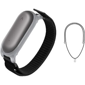 AI Voice Recorder, PLAUD NotePin Voice Recorder with Adjustable Wearable Strap & Neck Strap Lanyard, Transcribe & Summarize with AI Technology, 64GB Memory
