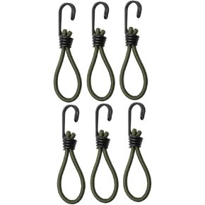 6Pcs Outdoor Camping Tent Hook Buckle Elastic Rope with Durable Grip for Secure Luggage Tent Fixing Binding Ropes for Reliable Use