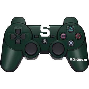 Skinit Decal Gaming Skin for PS3 Dual Shock Wireless Controller - Officially Licensed College Michigan State University Spartans S Design