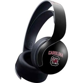 Skinit Decal Gaming Skin Compatible with Pulse 3D Wireless Headset for PS5 - Officially Licensed University of South Carolina Gamecocks Logo Black Design