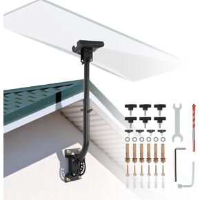 Starlink Gen 3 Mount, Heavy Duty Wall/Roof Mounting Bracket Kit, Adjustable Standard Pole Mount with Gen 3 Pipe Adapter Compatible with V3 Starlink Standard Dish