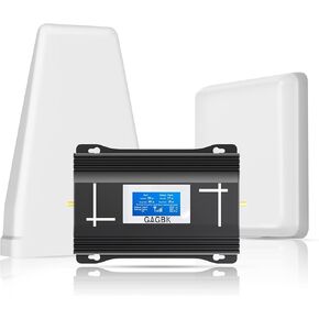 Cell Signal Booster on Band 2/4/5/12/13/17/25/66 for 4G LTE 5G 3G Cell Phone Signal Booster Cell Phone Booster Cellphone Signal Booster Cellular Booster Extender Up to 5500sqft for All U.S. Carriers