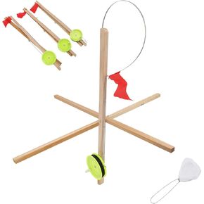 Topyond 3Pcs Ice Fishing Flag, Ice Fishing Rod Flag, Ice Fishing Tip Up Flag Replacement for Outdoor Winter River