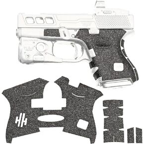 شريط قبضة بندقية HandleItgrips متوافق مع Glock 26 و Glock 27 Gen 5 - شريط قبضة مسدس مطاط أسود محكم ، جلود بندقية ، مملوكة للمخضرم ، مصنوعة في الولايات المتحدة الأمريكية