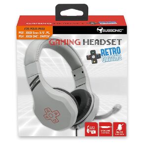 SUBSONIC Retro Gaming Headset - Gamer Headset for Nintendo Switch - PS4 - Xbox One - PC (PS4//xbox_one//)