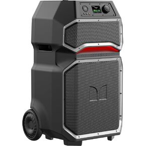 Monster Rockin' Roller X Indoor/Outdoor Portable Bluetooth Speaker | Powerful 1000W, 15" Subwoofer | All Terrain Wheels, Weather Resistant, Dual Mic & Guitar Inputs, TWS Pairing, App Control