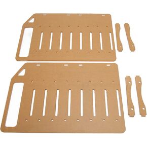 Yctze 3.5 Inch Multilayer Acrylic Transparent Hard Drive Rack, DIY Hard Drive Mounting Bracket with Accurate Holes for Desktop, 6 Layers Storage Stand (4 Layers)