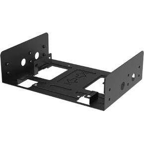 anidees 2.5" SSD or 3.5" HDD Drive Bracket for 5.25" Drive Bay, Compatible with AI Raider XL/ AI Crystal XL PRO Series, 2 Pack, Black, AI-HDD-CAGE