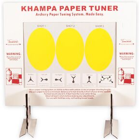 Paper Tuner for Archery Hunting | 12-Sheet Paper Tuning System for Accurate Arrow Flight Alignment | Archery Practice & Bow Tuning Accessory