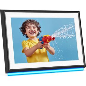 RCA WiFi Digital Picture Frame 10.1" Uhale Photo Frames Electronic HD IPS Touch Screen Display with 32GB Memory LED Lights, Support USB/SD Card, Auto Rotate, Slideshow, Instantly Share Photos Videos