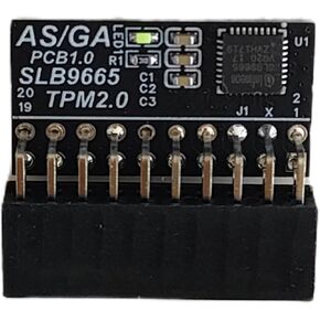 TPM 2.0 Encryption Security Module with 20-1 pin Compatible with Windows 11 for GIGABYTE Motherboard/ASUS Motherboard