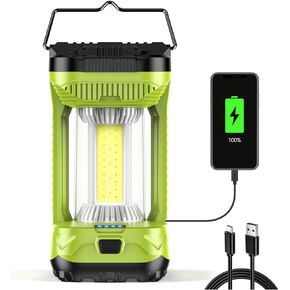 Alpswolf Camping Lantern قابلة لإعادة الشحن ، 1000lm 4 أوضاع ضوئية تخييم الضوء 4000 مللي أمبير في الساعة فانوس قابل لإعادة الشحن لانقطاع التيار الكهربائي. in Kuwait