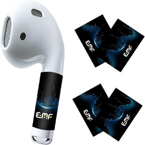 4 Pcs Protection Stickers for AirPods 2nd/3rd Gen, Bluetooth Headphones, Wireless Earbuds, and Headsets - White
