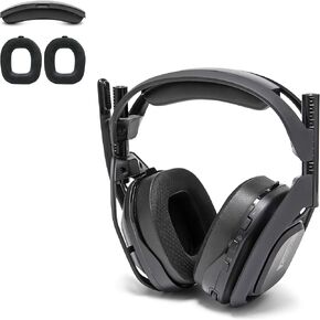 WC MOD KIT A50 - POARDING GEL POTPADS + استبدال عصابة الرأس لـ ASTRO A50 GEN 4 و GEN 5 & A50X بواسطة Wicked Cushions | الراحة المحسنة والتبريد والمتانة | أسود