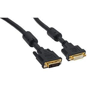 DVI-I Dual Link Digital/Analog Video Male to Female Cable (2 Meter (1 Pack))