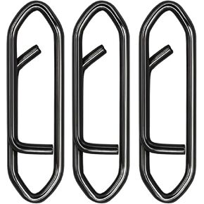 50pcs Fishing Power Speed Clips, High Strength Stainless Steel Speed Clip Quick Change Snap Connector, Crankbait Popper Lures Fast Change Conector 25LB