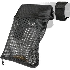ZZY Brass Shell Catcher – Tactical Mesh Shell Catcher with Heat-Resistant Design & Quick Release Zipper, Secure Rail Mount Brass Catcher for Range Shooting & Hunting