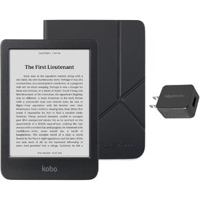 Kobo Clara BW eReader with Case Bundle (Black SleepCover, Case Bundle)