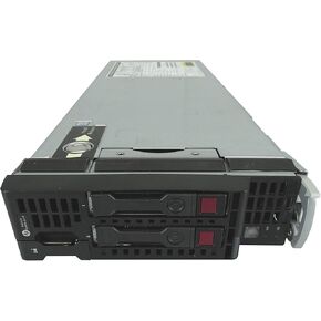 High-End HP ProLiant BL460c G9 Gen9 2 Bay SFF Blade Server, 2X Intel Xeon E5-2650 V4 2.2GHz 12 Core, 96GB DDR4 RAM, 2X 240GB SATA 6Gbps 2.5 SSDs (Renewed)
