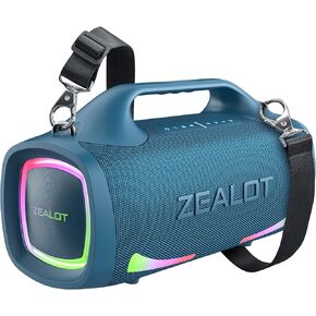 ZEALOT Bluetooth Speaker, 110W Peak(100W) Booming Sound Speakers Wireless, Dual Pairing, XBass, Bluetooth 5.3, 24000mAh Power Bank, Portable Outdoor Waterproof Speaker for Camping, Beach and Party