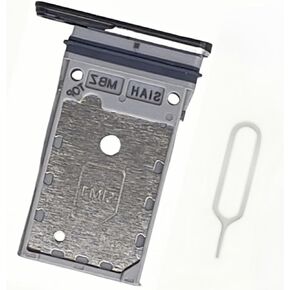 استبدال صينية بطاقة SIM لـ Samsung Galaxy S23 S911U S911U1 / S23 Plus S916U S916U1 صينية بطاقة SIM مزدوجة مع دبوس الإخراج (Phantom White)