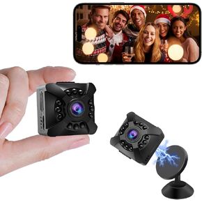 1080P HD WiFi Security Camera，2025 Upgraded Hidden Cameras - Mini Camera - Spy Cam- Surveillance Nanny Cam with APP, Surveillance Cameras with Motion Detection and Night Vision-X5