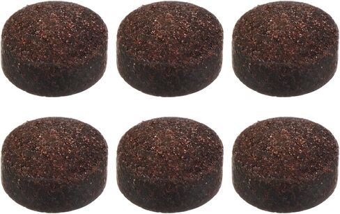 M METERXITY 6 Pack Pool Cue Tips - Billiard Cue Replacement Tip, Wear-Resistant, Apply to Pool Cues/Snooker (13mm Dia, Brown) in Kuwait