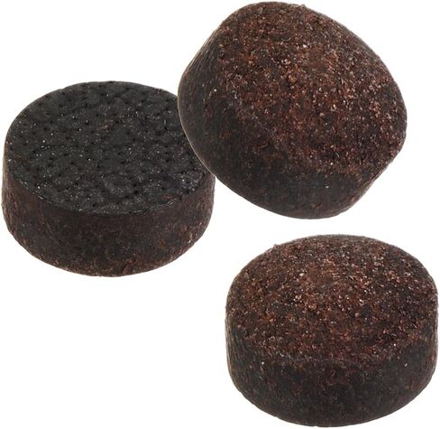 M METERXITY 6 Pack Pool Cue Tips - Billiard Cue Replacement Tip, Wear-Resistant, Apply to Pool Cues/Snooker (13mm Dia, Brown) in Kuwait