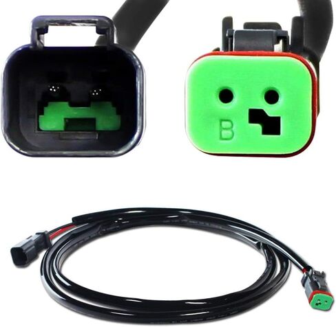 GTINTHEBOX 1PC 60" Heavy Duty Waterproof Deutsch Extension Harness Kit Compatible with Off-Road LED Light Bar, LED Pod Lights, Worklamp, Fog Lights, DRL, etc in Saudi Arabia
