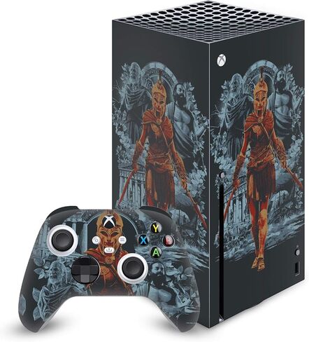 Head Case Designs Officially Licensed Assassin's Creed Kassandra Vine Odyssey Artwork Vinyl Sticker Gaming Skin Decal Cover Compatible With Xbox Series X Console and Controller Bundle in Saudi Arabia