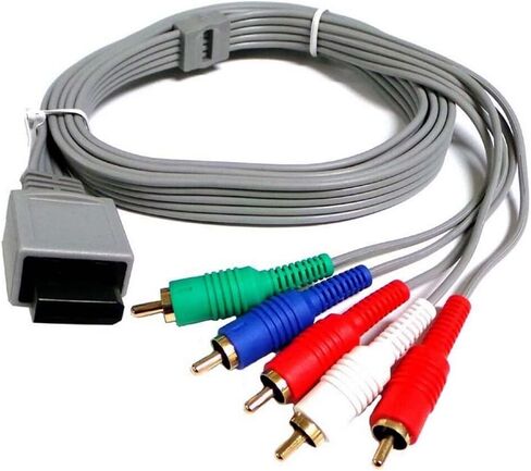 1.8m 1080P 5RCA AV Audio Adapter Cable Cord for Nintendo Wii/Nintendo Wii U Console (5RCA) in Saudi Arabia