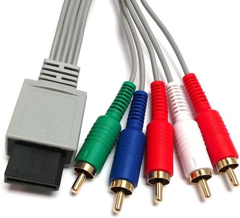 1.8m 1080P 5RCA AV Audio Adapter Cable Cord for Nintendo Wii/Nintendo Wii U Console (5RCA) in Saudi Arabia